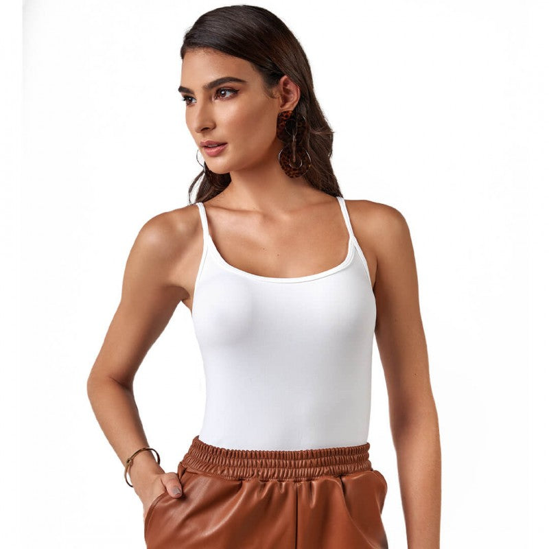 CAMISETA SEAMLESS DIAMOND  BVD TIRAS ZAFIRO PV25