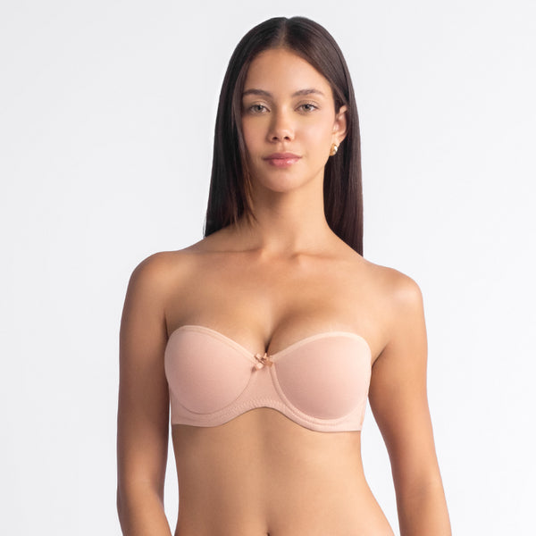 SOSTEN LINGERIE  STRAPLESS ALGODON PUSH UP